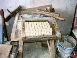 Ziegel im Rohzustand